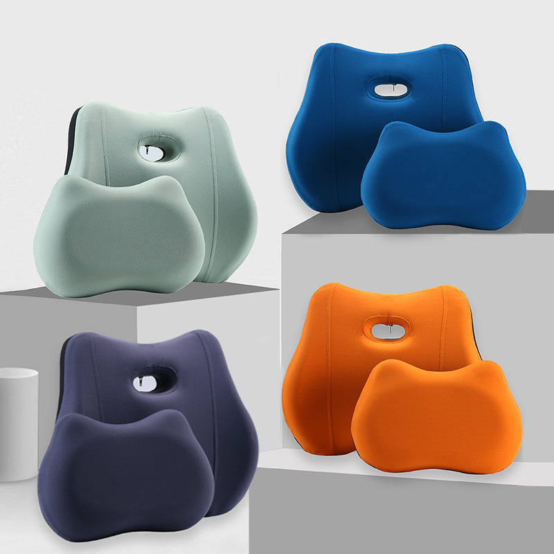 Memory Foam Head Rest and Waist Support Pillow