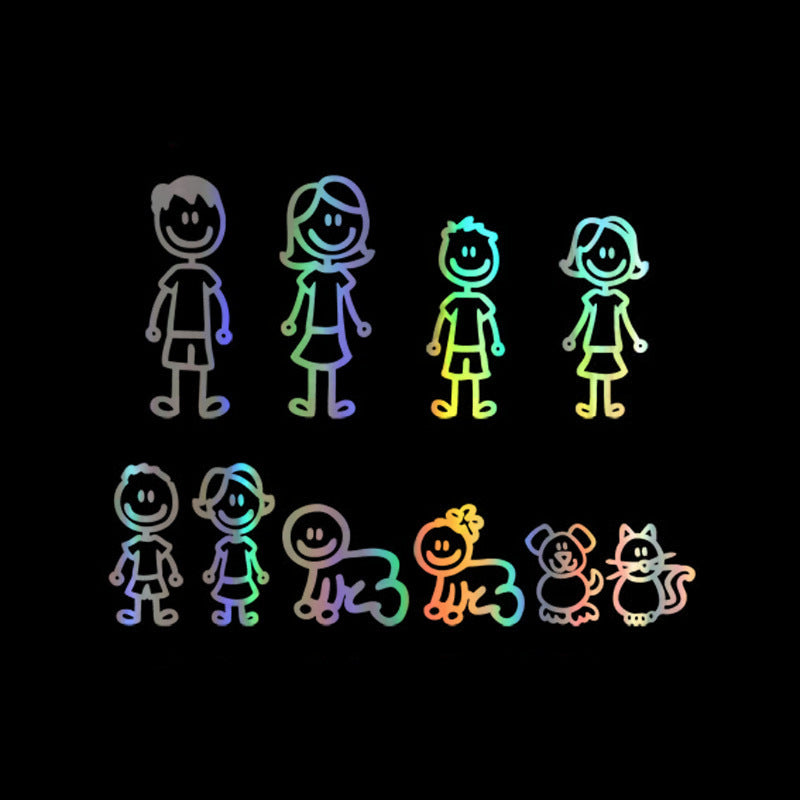 Large Family - Cartoon Stickers