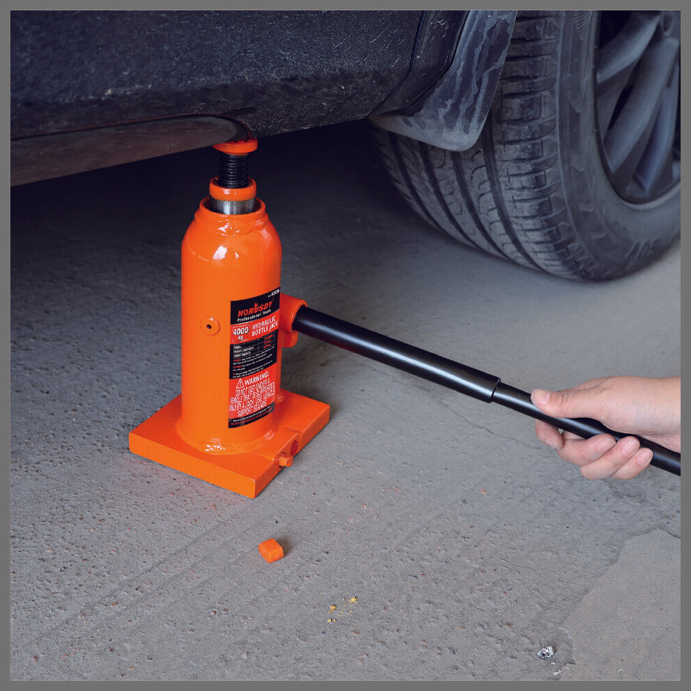 4,000kg Limit - Hydraulic Bottle Jack Heavy Duty with Safety Valve