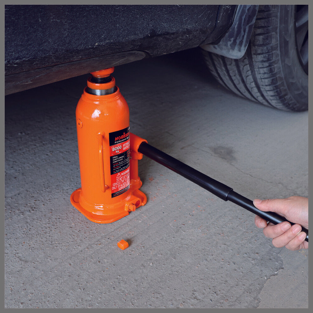 8,000kg Limit - Hydraulic Bottle Jack Heavy Duty with Safety Valve