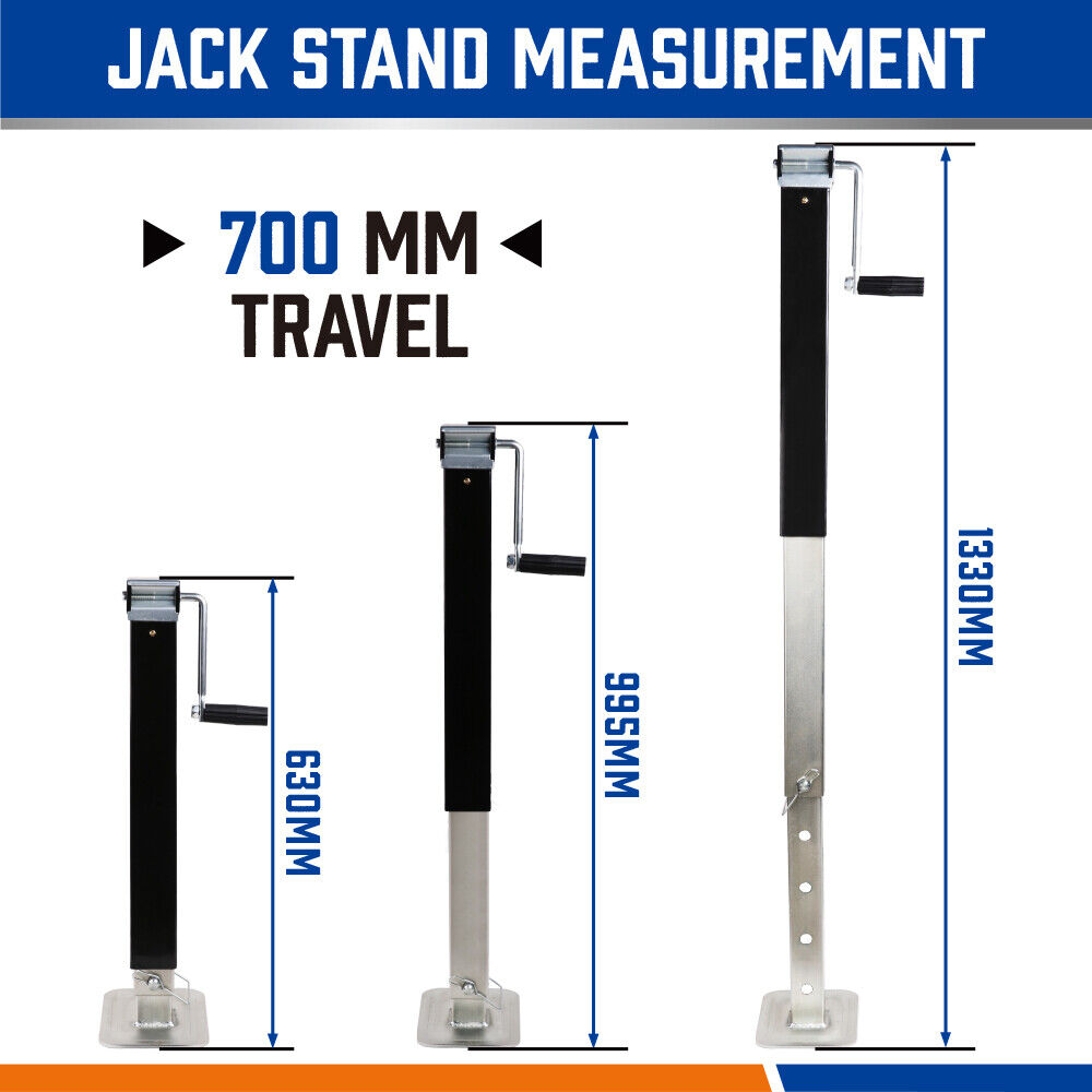 4x Trailer Caravan Canopy Jack with Side Handle - 3,175kg