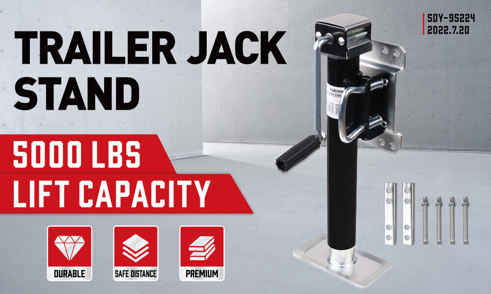 Trailer Caravan Canopy Jack with Side Handle - 2,267kg