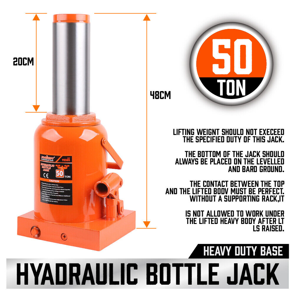 HEAVY DUTY Hydraulic Bottle Jack Metal Lift