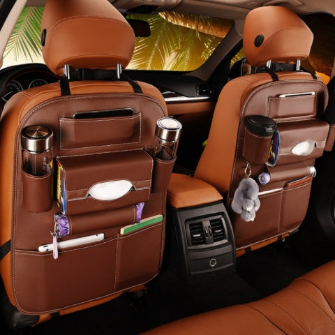 Leather Hanging Seat Back Storage