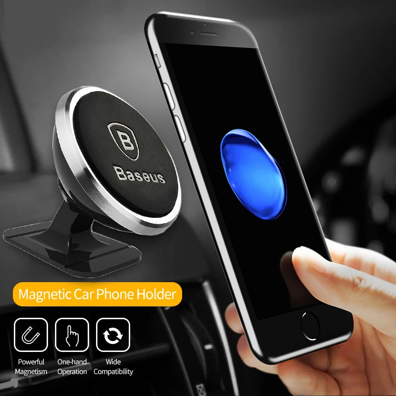 Magnetic Car Phone Holder for Smooth Smartphone Support