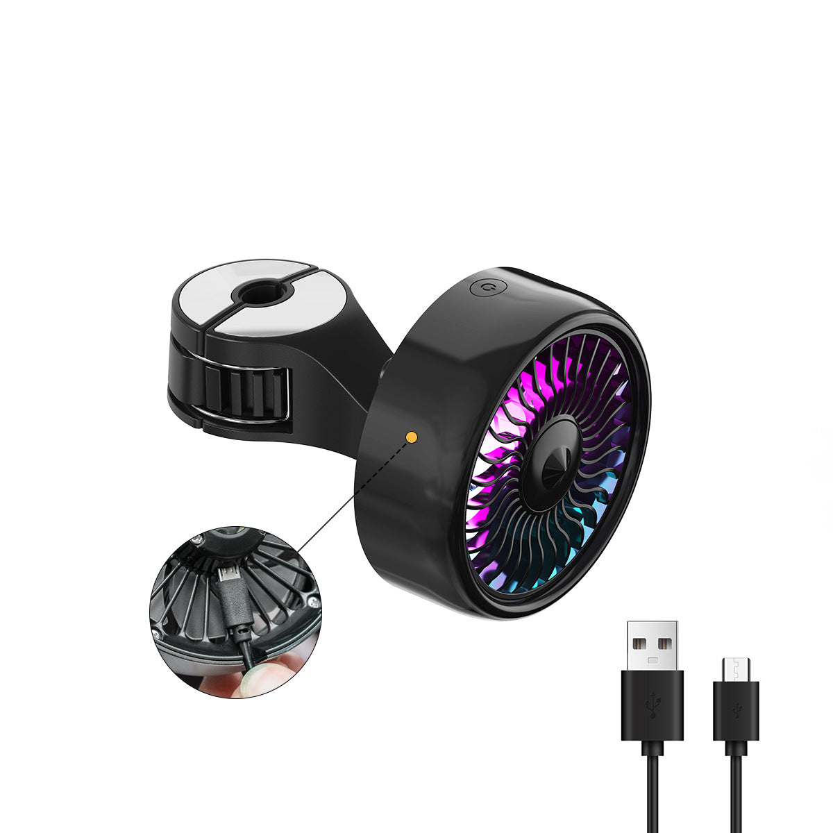 Rear Car Seat Electric Fan - USB