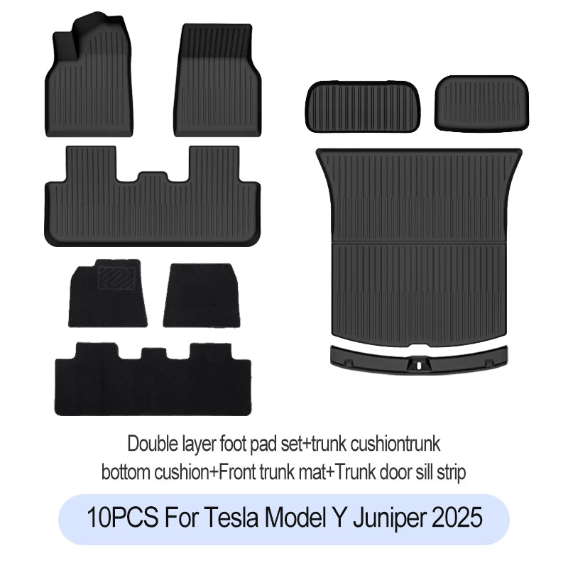 Waterproof TPE Floor Mats and Trunk Liner for Electric Crossover
