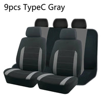 Stylish Bicolor Polyester Seat Covers with Universal Fit
