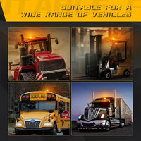 Magnetic Roof Mounted LED Strobe Beacon for Emergency Vehicles