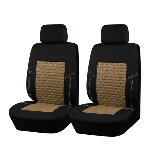 Breathable Tire Texture Car Seat Covers with Triple Zipper Backrest