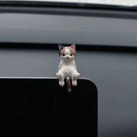 Sleeping Cat Console Ornament for Cute Car Interior Decoration