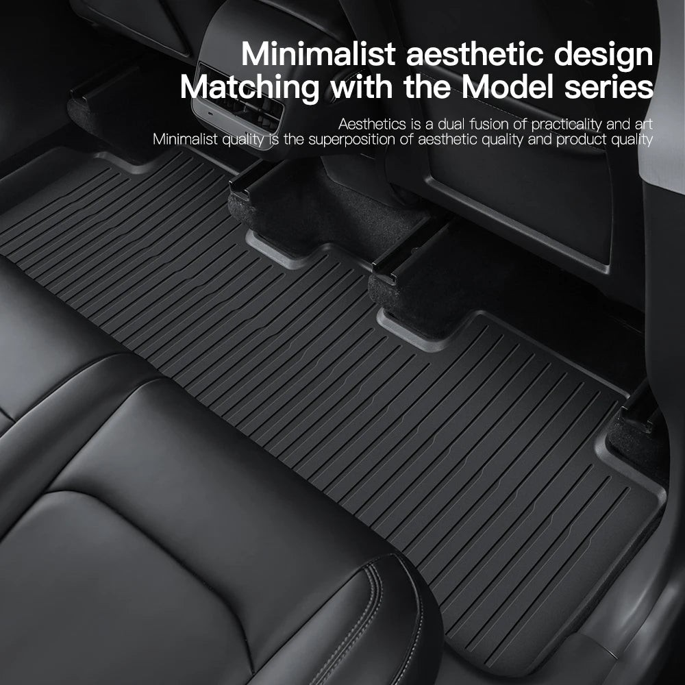 TPE Floor Mats for All Weather Tesla Interior Protection