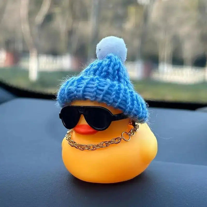 Winter Duck Dashboard Ornament with Christmas Accessories