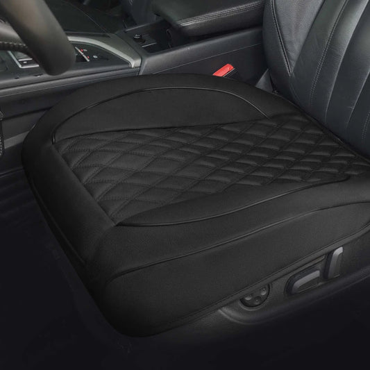 PU Leather Car Seat Cushion with Anti Slip Full Wrap Protection