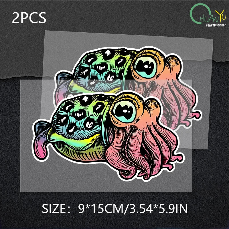 Cuttlefish Waterproof Sticker for Car and Laptop