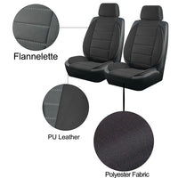 Leather Fluff Stereo Style Car Seat Covers with Universal Fit