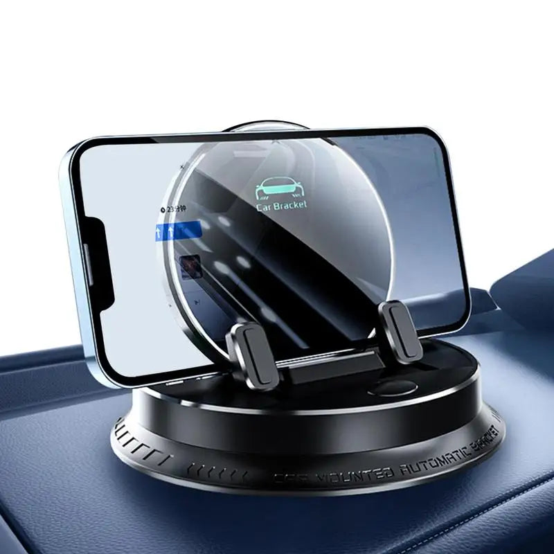 Electric Auto Phone Holder with Rotating Dashboard Mount