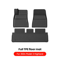 TPE Floor Mats for All Weather Tesla Interior Protection