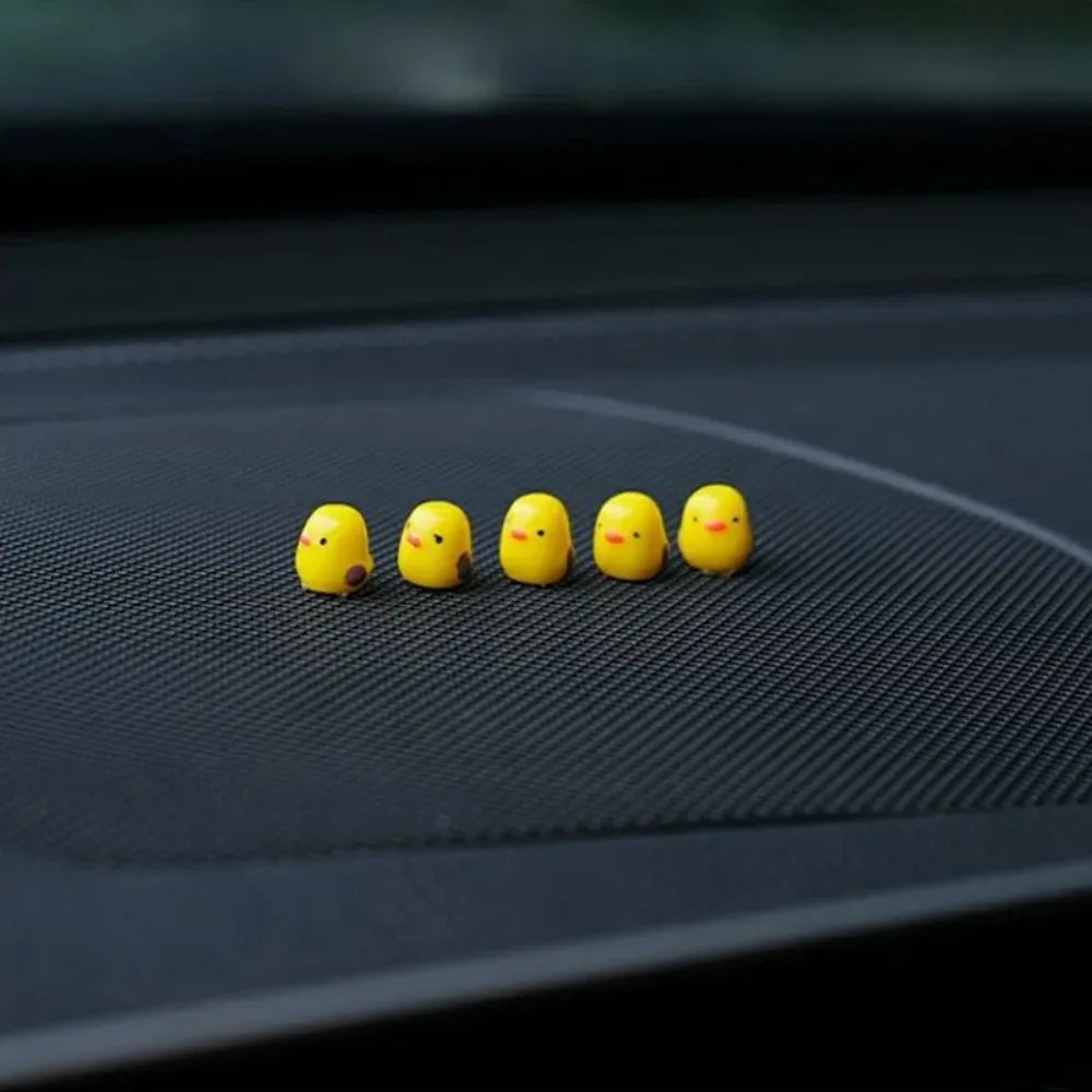 Cute Mini Duck Car Decorations for Rearview Mirror or Dashboard