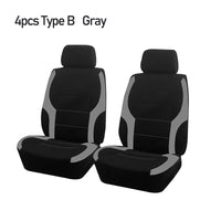 Stylish Bicolor Polyester Seat Covers with Universal Fit