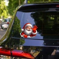 Christmas Waving Sticker for Car Windows and Glass Surfaces