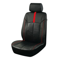 Sporty Racing Leather Car Seat Covers with Universal Fit