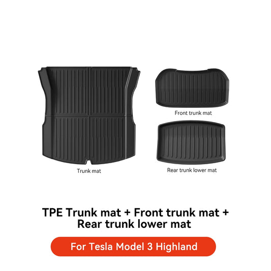 TPE Car Floor Mats for All Weather Tesla Interiors