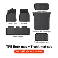 TPE Floor Mats for All Weather Tesla Interior Protection