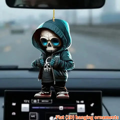 Skull Hanging Ornament for Car Mirrors and Christmas Gifts