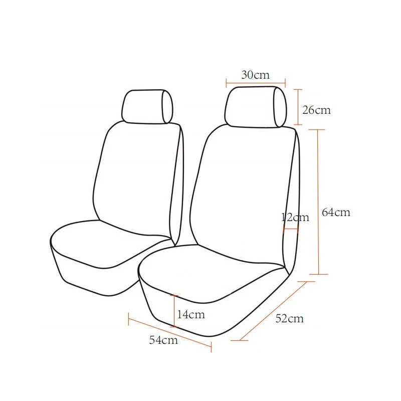 Sport Design Seat Covers with Universal Fit for Cars SUVs and Trucks