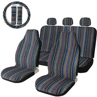 Saddle Blanket Style Car Seat Cover Set with Accessories