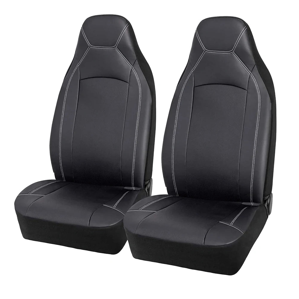 High Back Leather Car Seat Covers with Waterproof Design