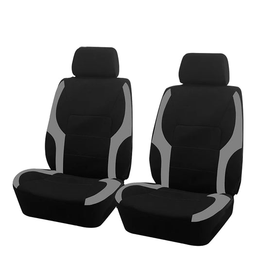 Stylish Bicolor Polyester Seat Covers with Universal Fit