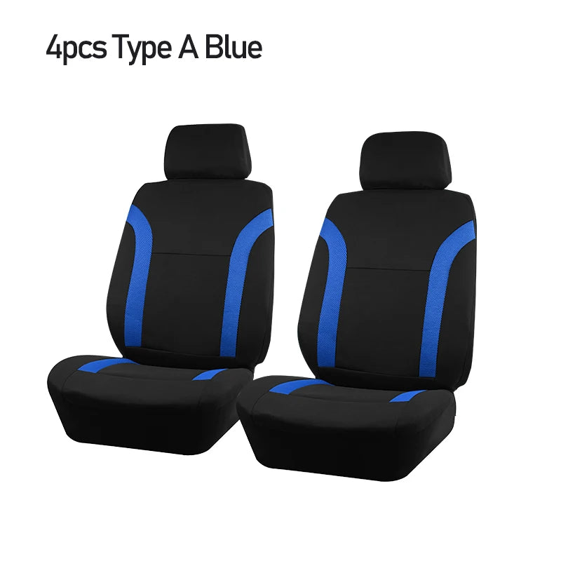 Stylish Bicolor Polyester Seat Covers with Universal Fit
