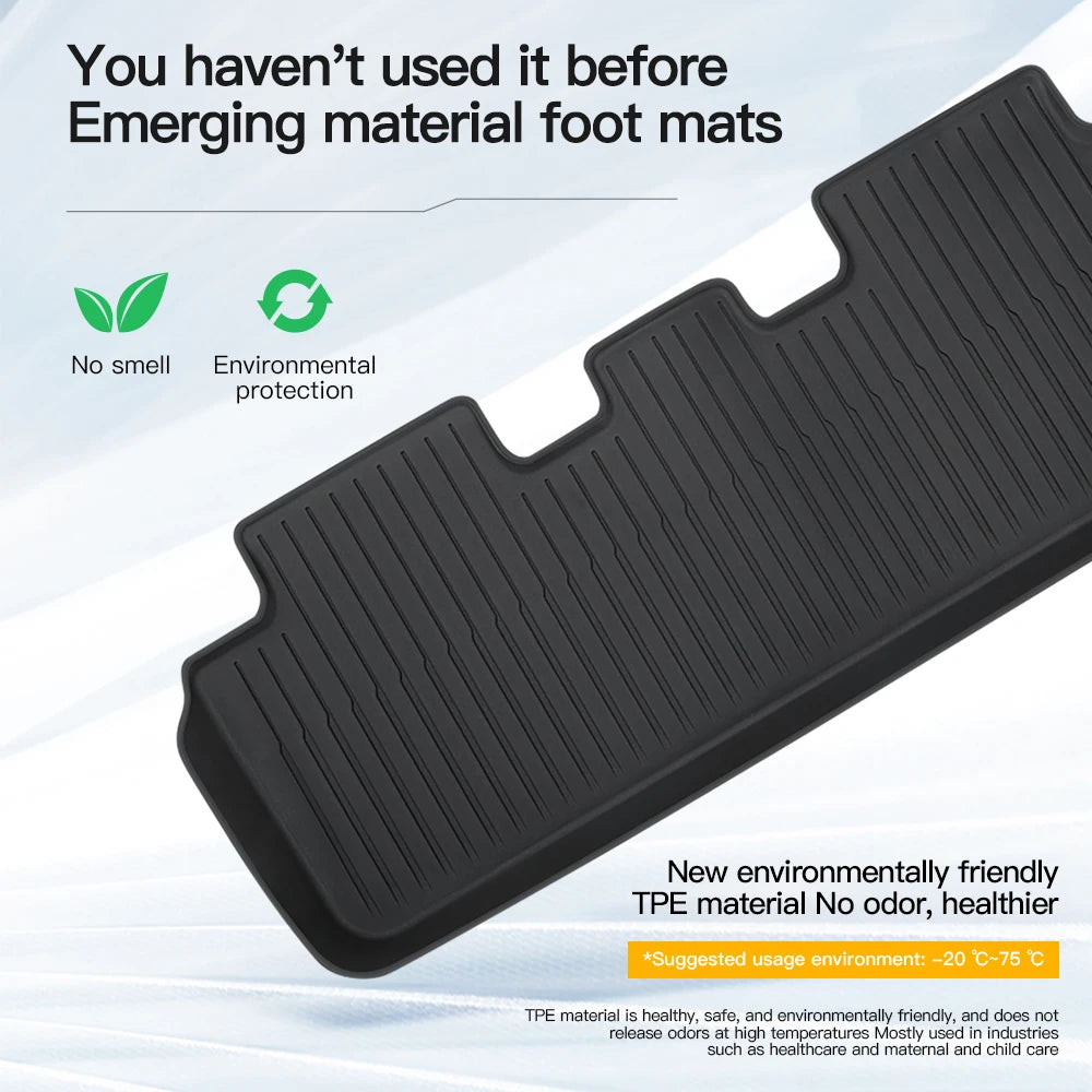 TPE Floor Mats for All Weather Tesla Interior Protection