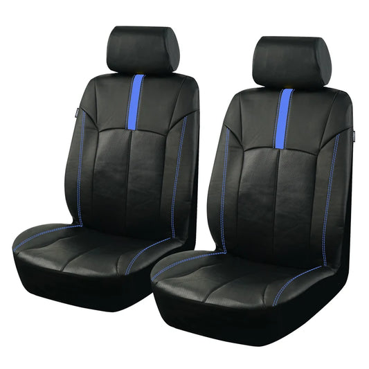 Sporty Racing Leather Car Seat Covers with Universal Fit