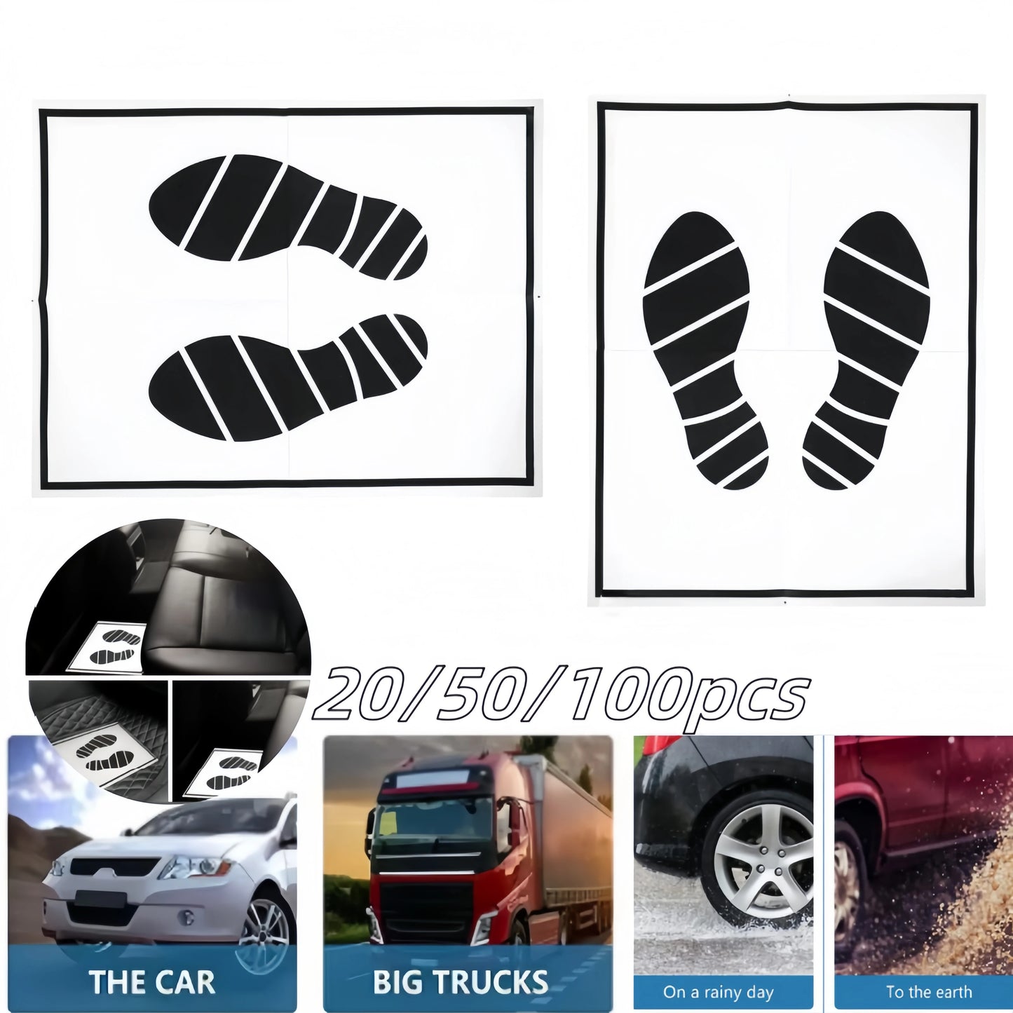 Disposable Waterproof Car Foot Mats for Interior Protection