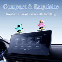 Cute Bear Scooter Ornament for Car Console Decoration