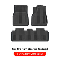 TPE Floor Mats for All Weather Tesla Interior Protection