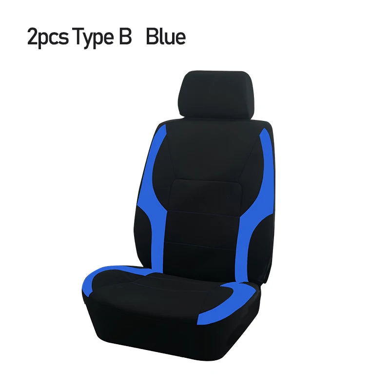 Stylish Bicolor Polyester Seat Covers with Universal Fit