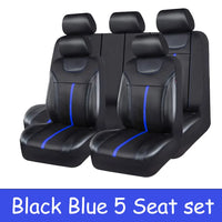 Leather Car Seat Covers with Breathable Airmesh for Cars SUVs and Trucks