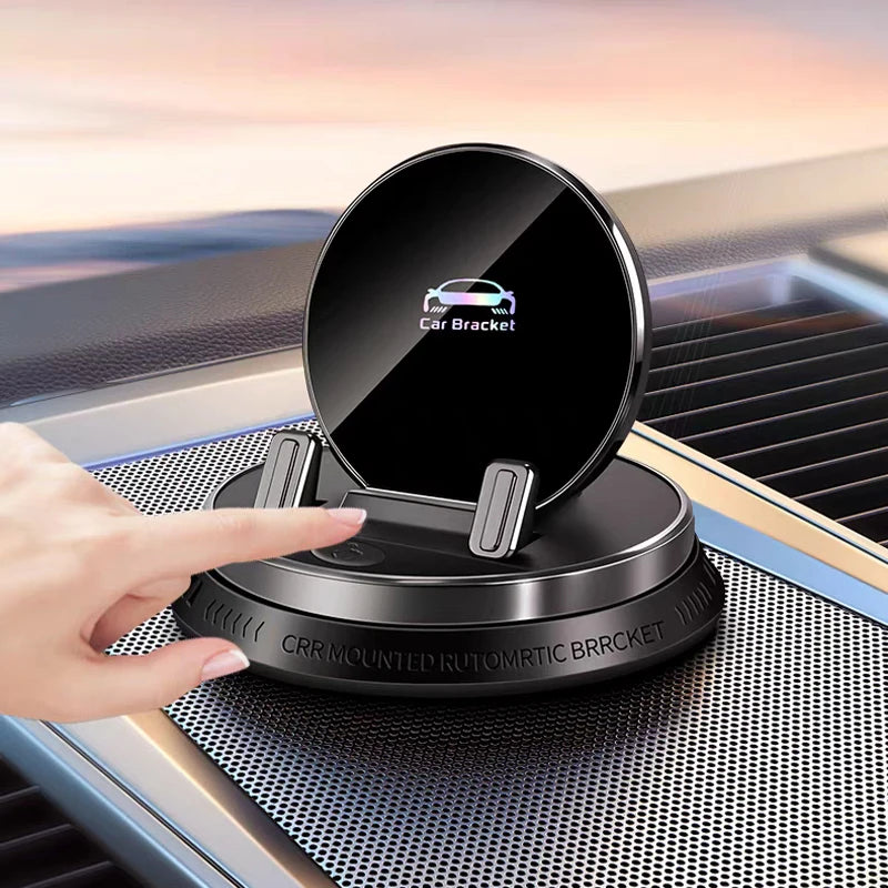 Electric Auto Phone Holder with Rotating Dashboard Mount