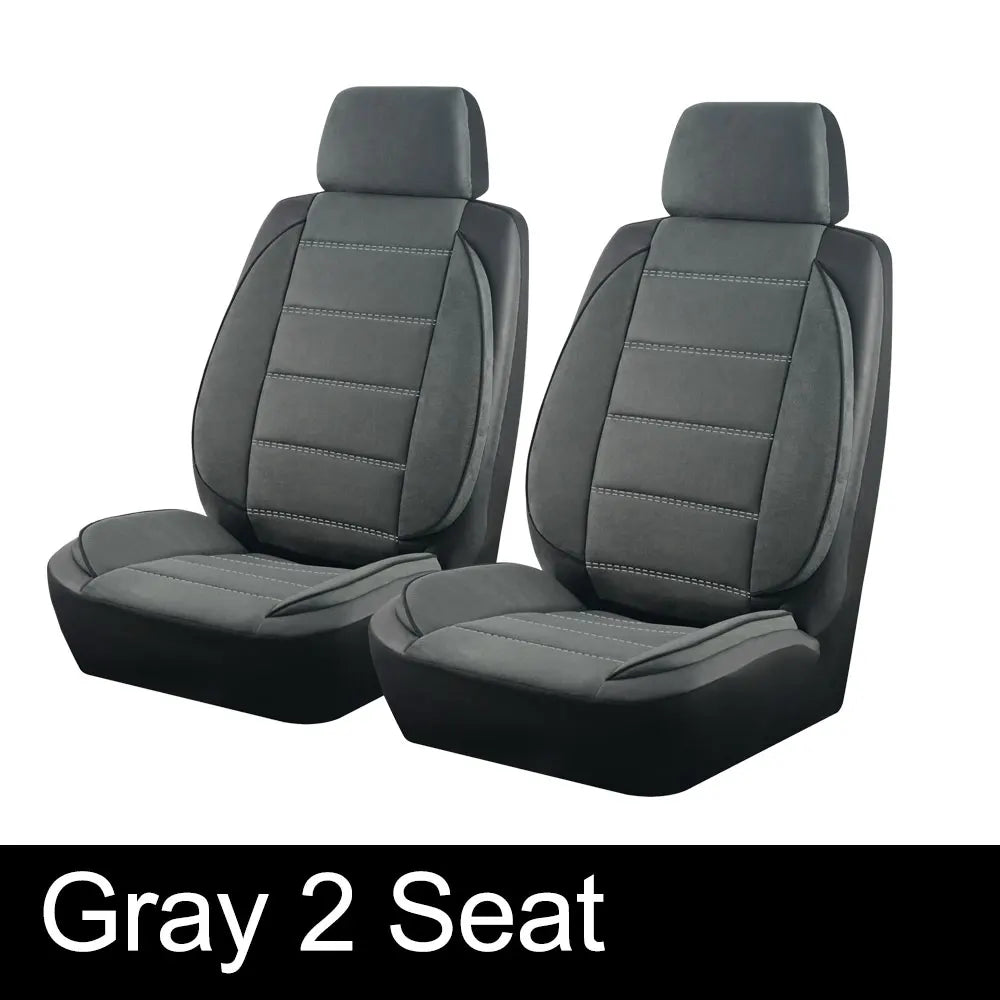 Leather Fluff Stereo Style Car Seat Covers with Universal Fit