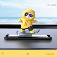 Cute Bear Scooter Ornament for Car Console Decoration