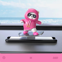 Cute Bear Scooter Ornament for Car Console Decoration