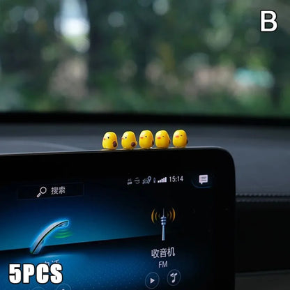 Cute Mini Duck Car Decorations for Rearview Mirror or Dashboard