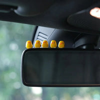 Cute Mini Duck Car Decorations for Rearview Mirror or Dashboard
