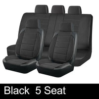 Leather Fluff Stereo Style Car Seat Covers with Universal Fit