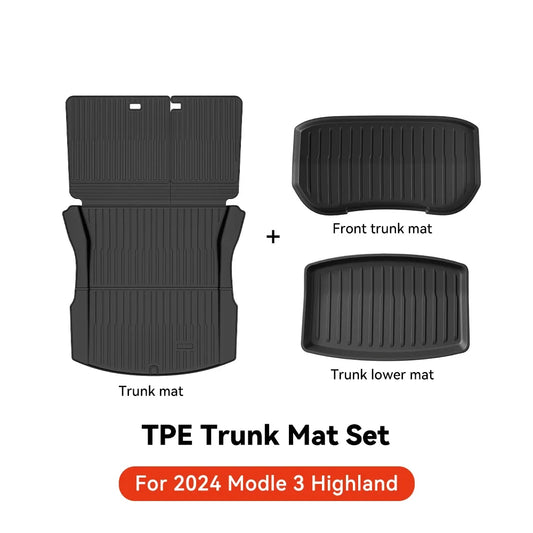 TPE Floor Mats for All Weather Tesla Interior Protection