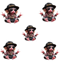 Personalized Acrylic Monkey Ornament for Car and Xmas Tree